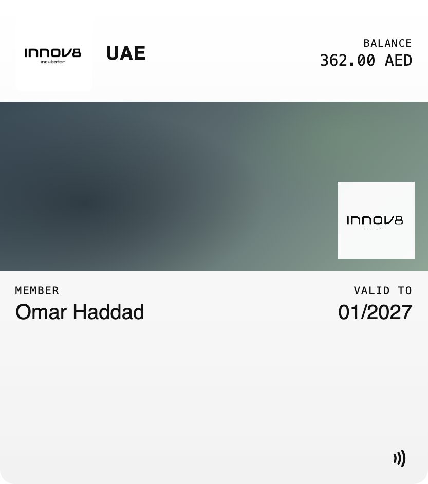 INNOV8 tenant card